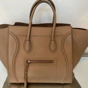 Authentic Céline Medium Phantom Tote Dune